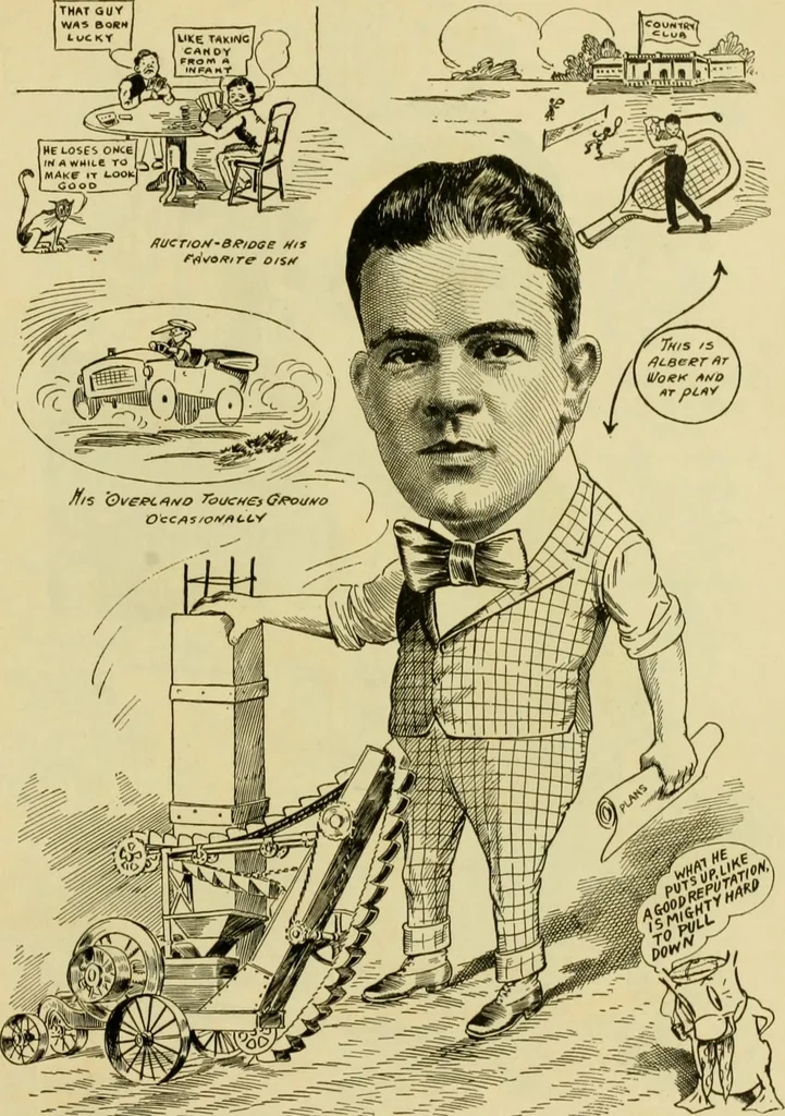 An illustration from Club men of Louisiana in caricature, 1917, leaf 222