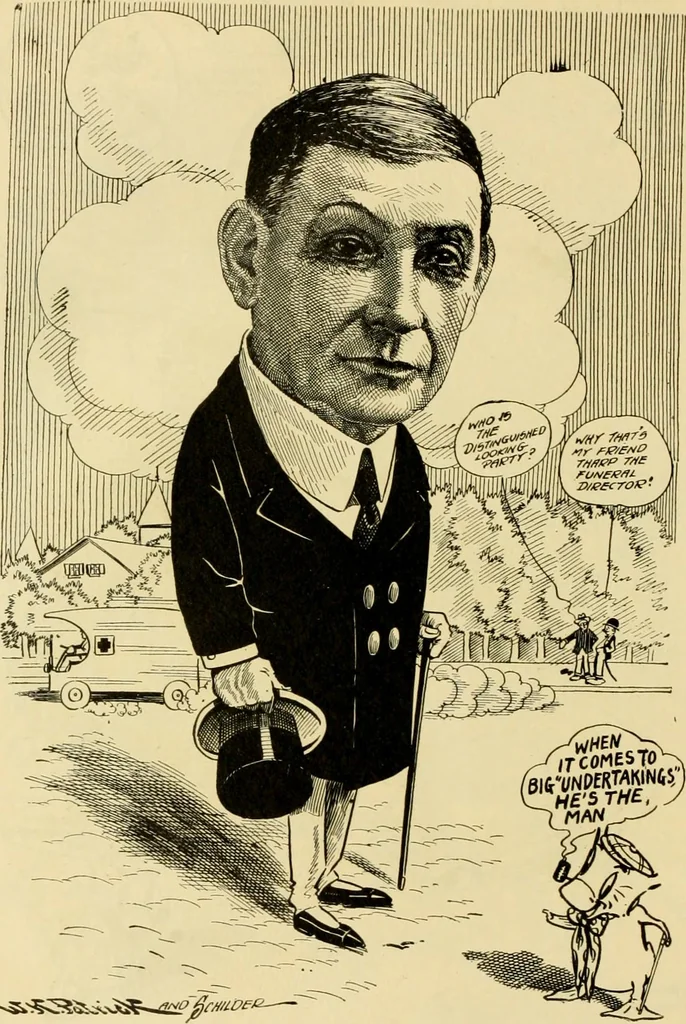 An illustration from Club men of Louisiana in caricature, 1917, leaf 227