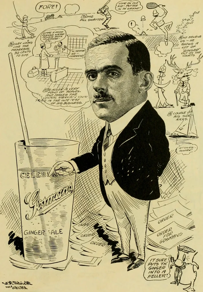 An illustration from Club men of Louisiana in caricature, 1917, leaf 230