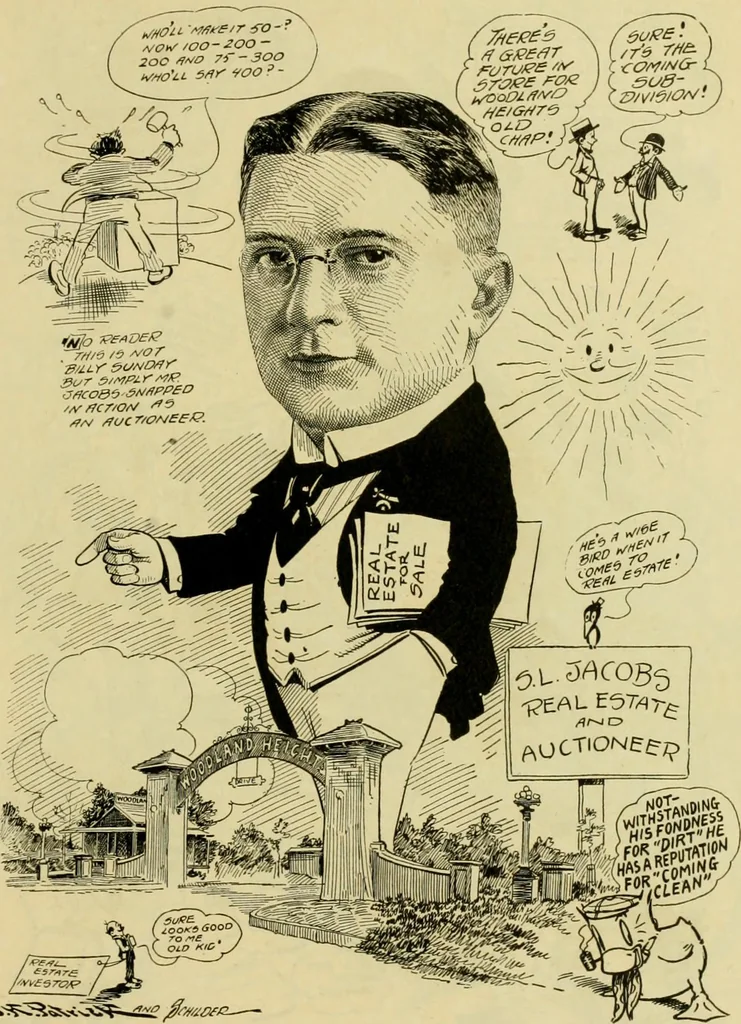 An illustration from Club men of Louisiana in caricature, 1917, leaf 248