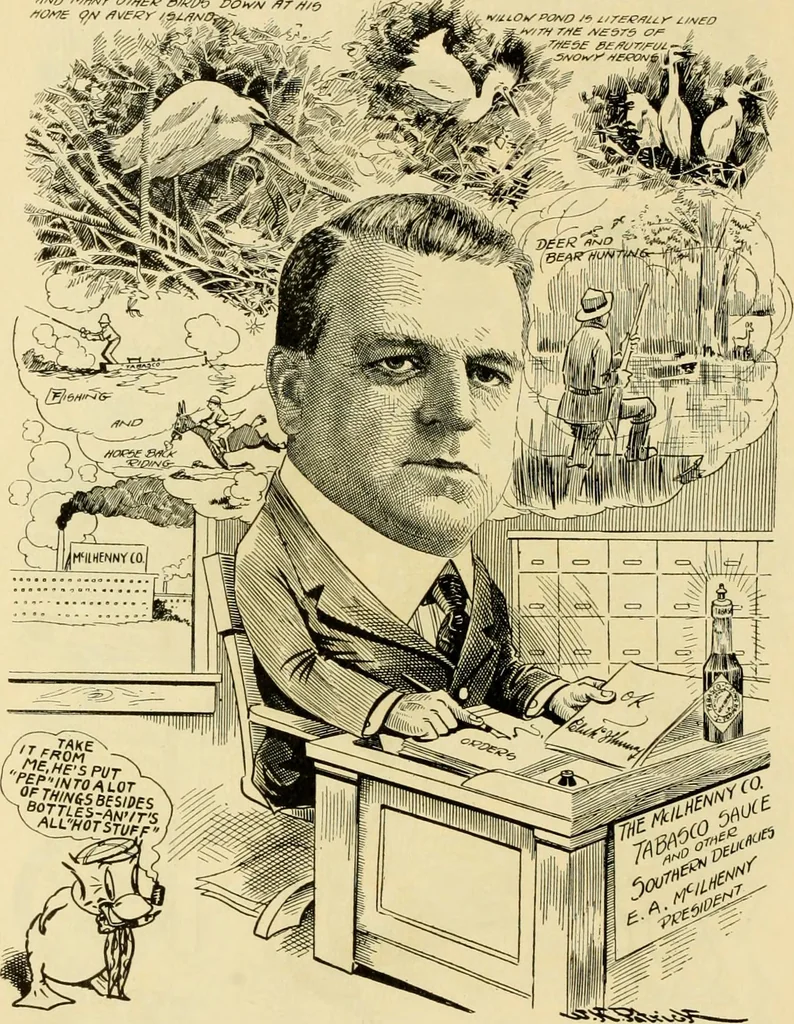 An illustration from Club men of Louisiana in caricature, 1917, leaf 251