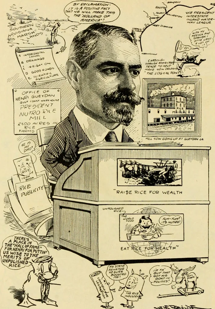 An illustration from Club men of Louisiana in caricature, 1917, leaf 261