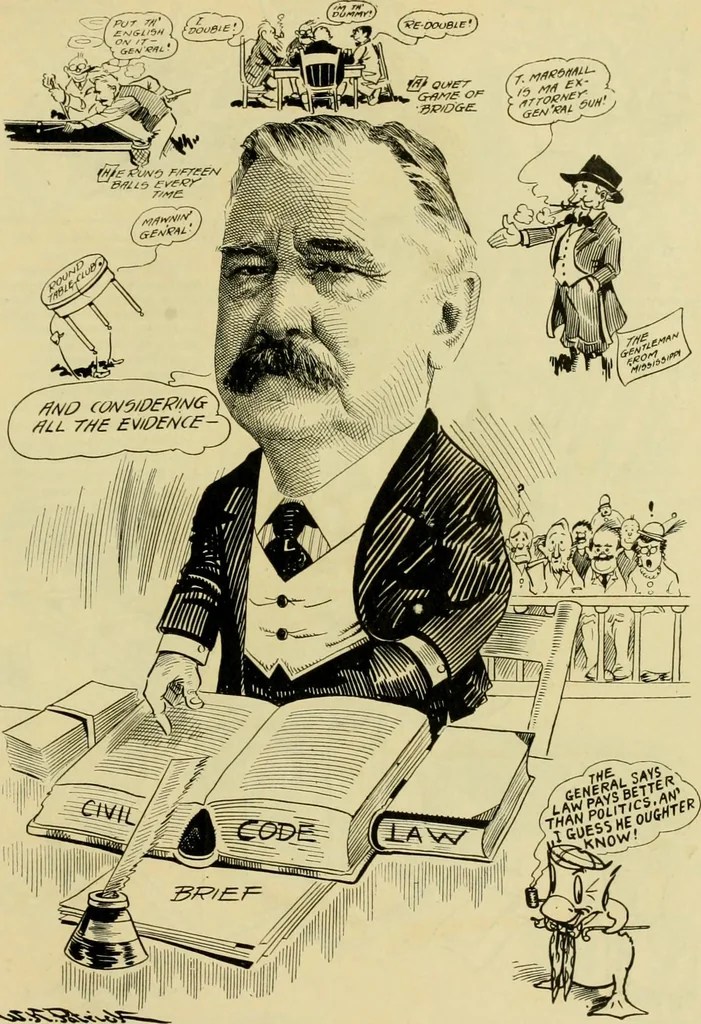 An illustration from Club men of Louisiana in caricature, 1917, leaf 264