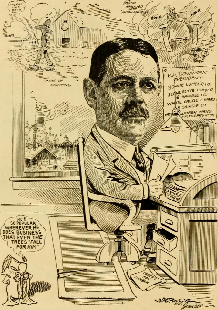 An illustration from Club men of Louisiana in caricature, 1917, leaf 27