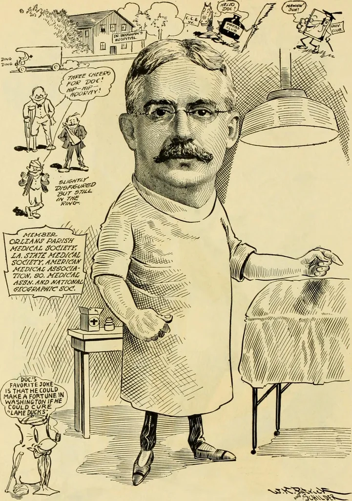 An illustration from Club men of Louisiana in caricature, 1917, leaf 273