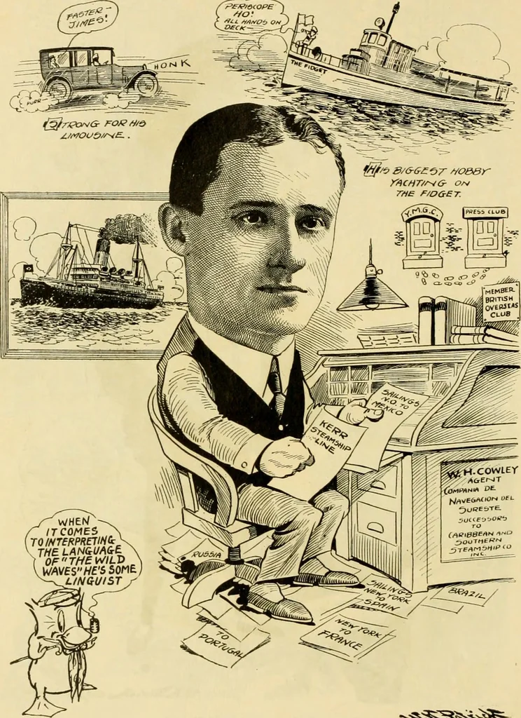 An illustration from Club men of Louisiana in caricature, 1917, leaf 275