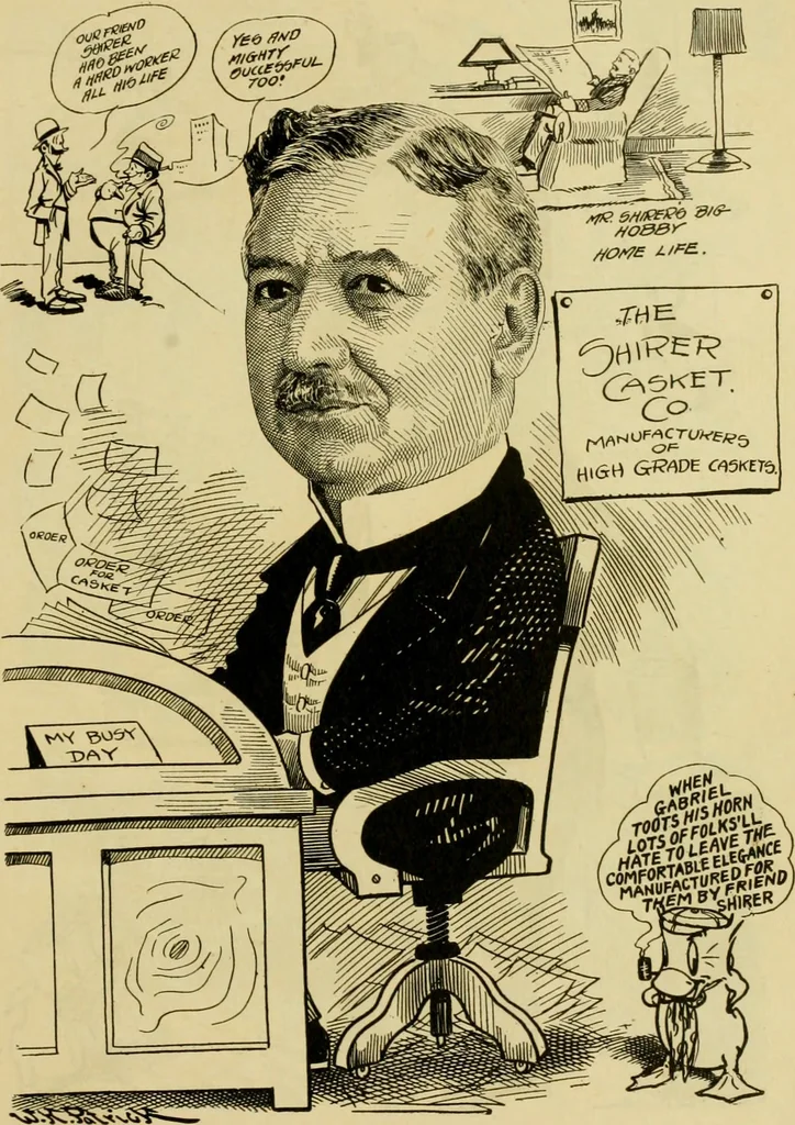 An illustration from Club men of Louisiana in caricature, 1917, leaf 280