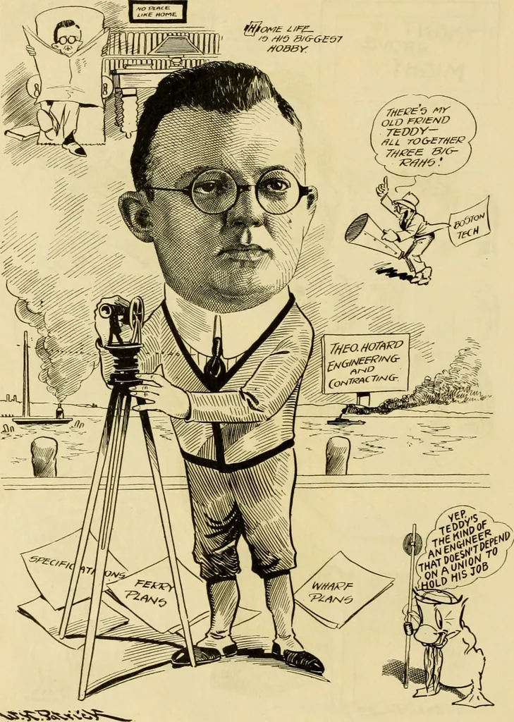 An illustration from Club men of Louisiana in caricature, 1917, leaf 283