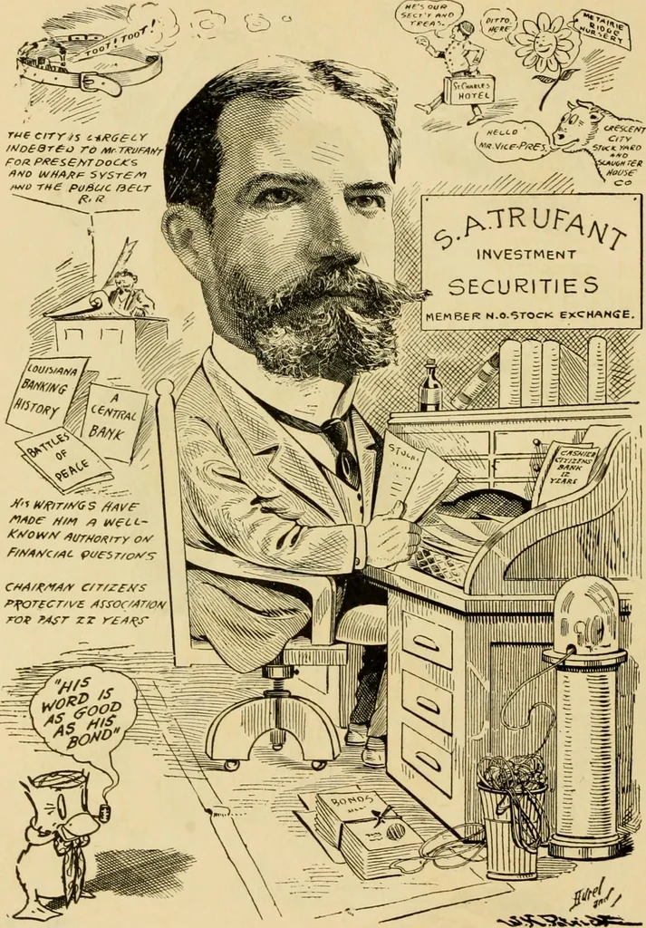 An illustration from Club men of Louisiana in caricature, 1917, leaf 29