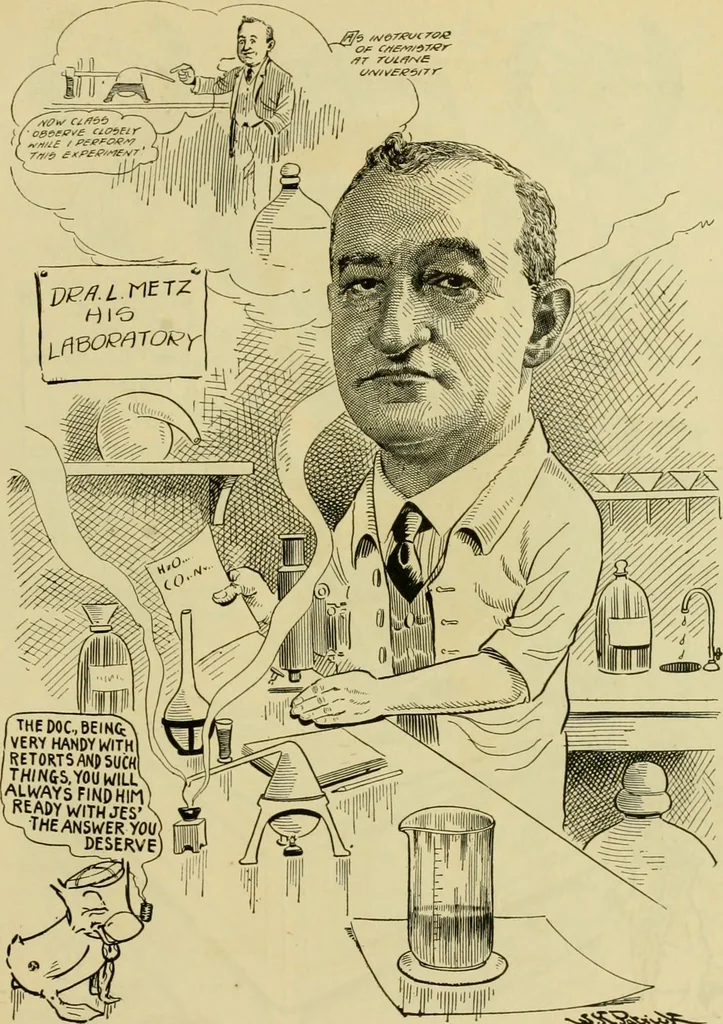 An illustration from Club men of Louisiana in caricature, 1917, leaf 294