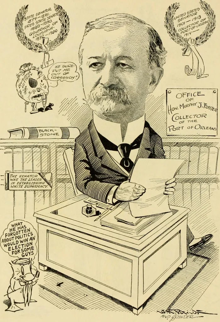 An illustration from Club men of Louisiana in caricature, 1917, leaf 295