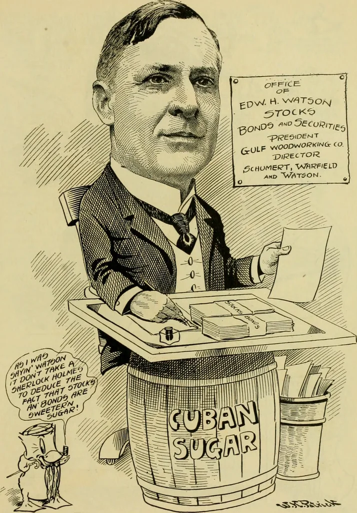 An illustration from Club men of Louisiana in caricature, 1917, leaf 300