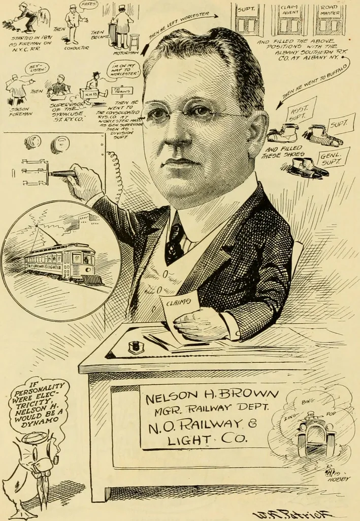 An illustration from Club men of Louisiana in caricature, 1917, leaf 301