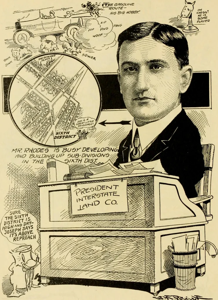 An illustration from Club men of Louisiana in caricature, 1917, leaf 303