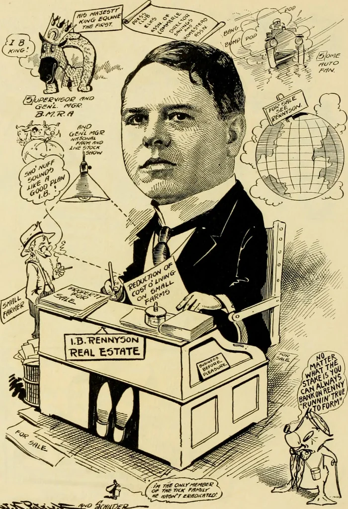 An illustration from Club men of Louisiana in caricature, 1917, leaf 311