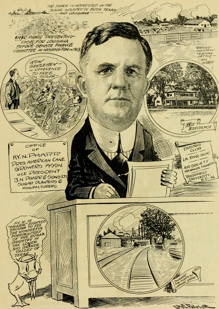 An illustration from Club men of Louisiana in caricature, 1917, leaf 314