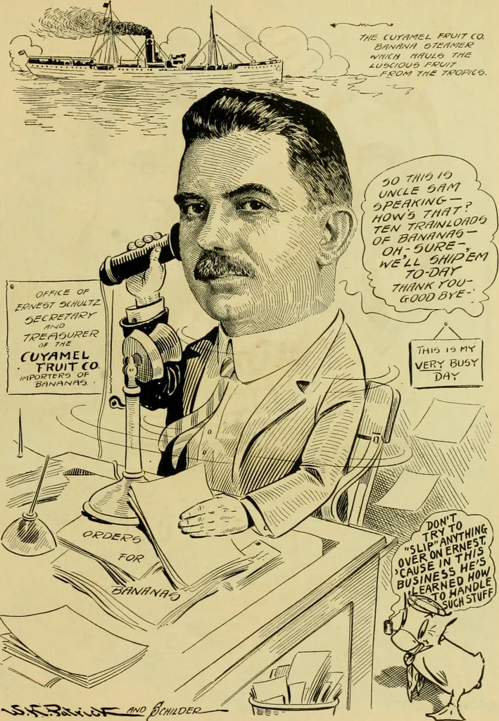 An illustration from Club men of Louisiana in caricature, 1917, leaf 324
