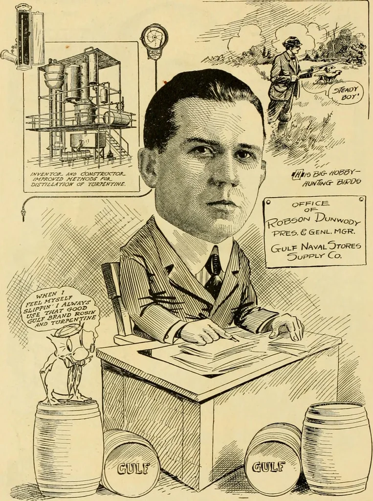 An illustration from Club men of Louisiana in caricature, 1917, leaf 329