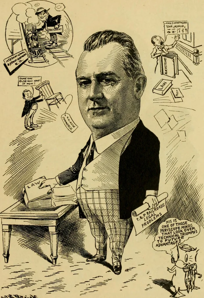 An illustration from Club men of Louisiana in caricature, 1917, leaf 34