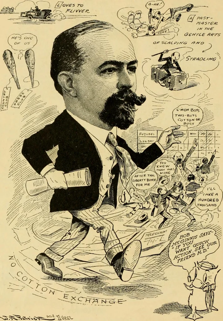 An illustration from Club men of Louisiana in caricature, 1917, leaf 345