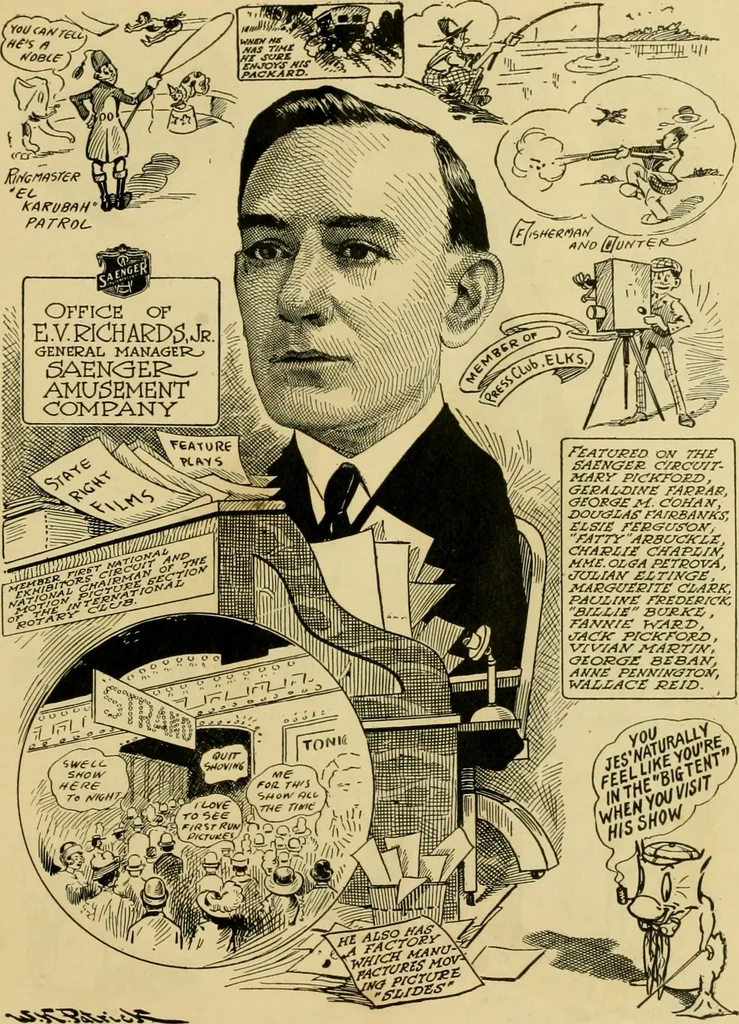 An illustration from Club men of Louisiana in caricature, 1917, leaf 348