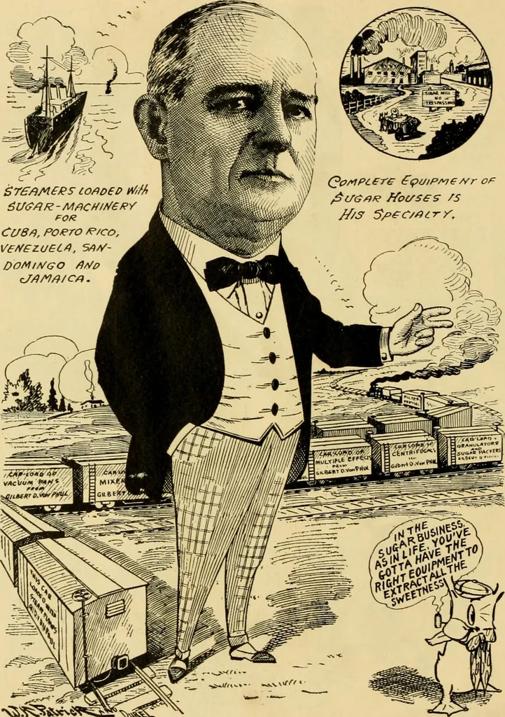 An illustration from Club men of Louisiana in caricature, 1917, leaf 349