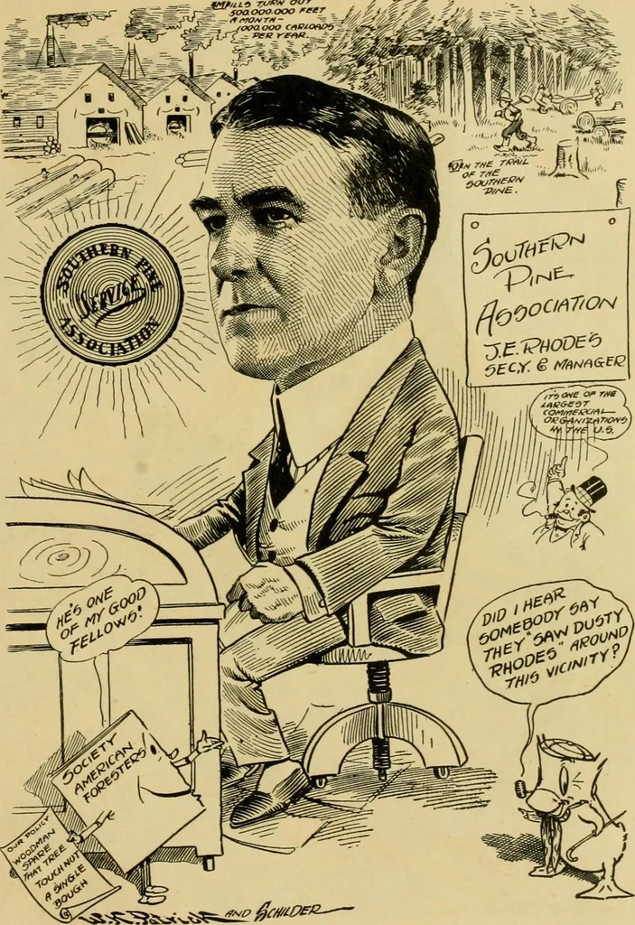 An illustration from Club men of Louisiana in caricature, 1917, leaf 350