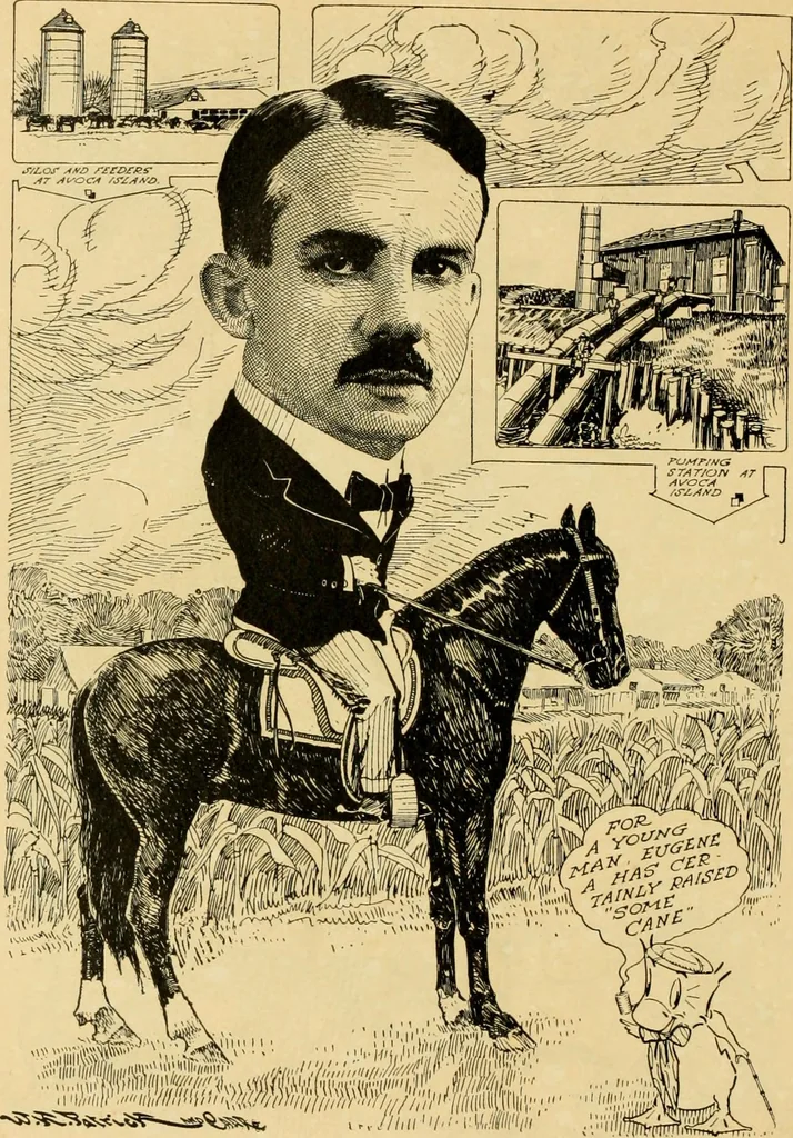 An illustration from Club men of Louisiana in caricature, 1917, leaf 351