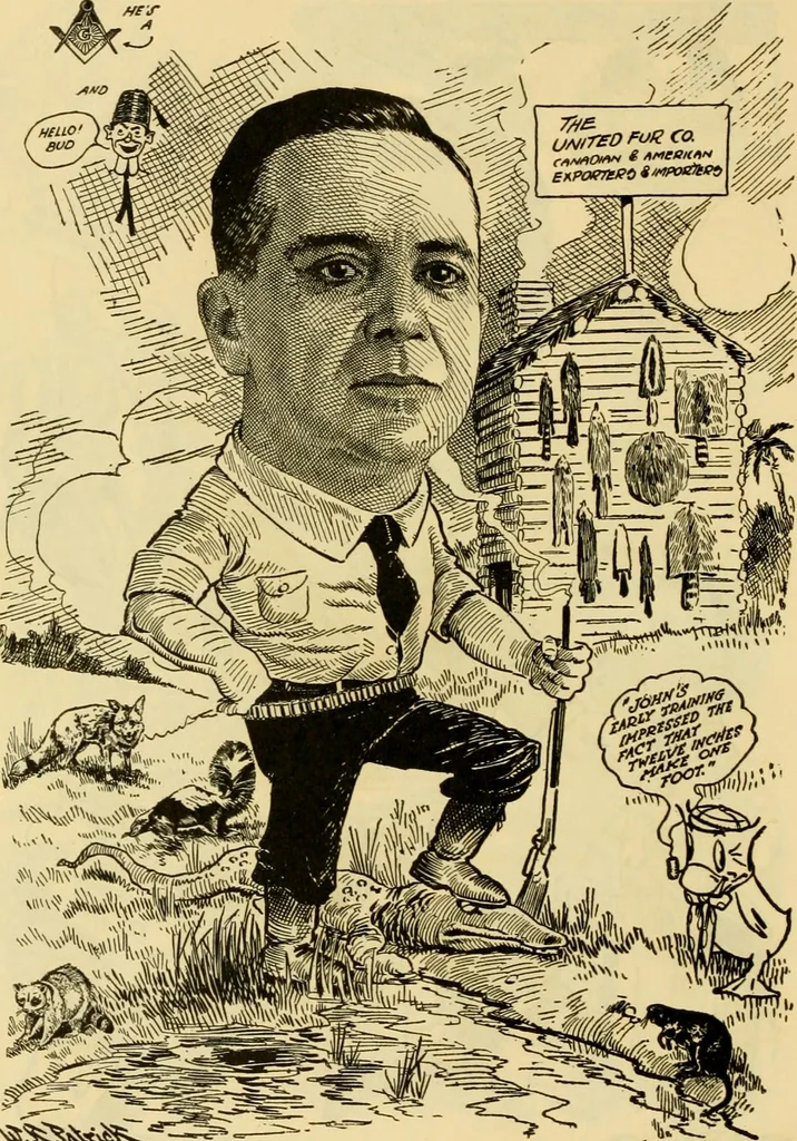 An illustration from Club men of Louisiana in caricature, 1917, leaf 363
