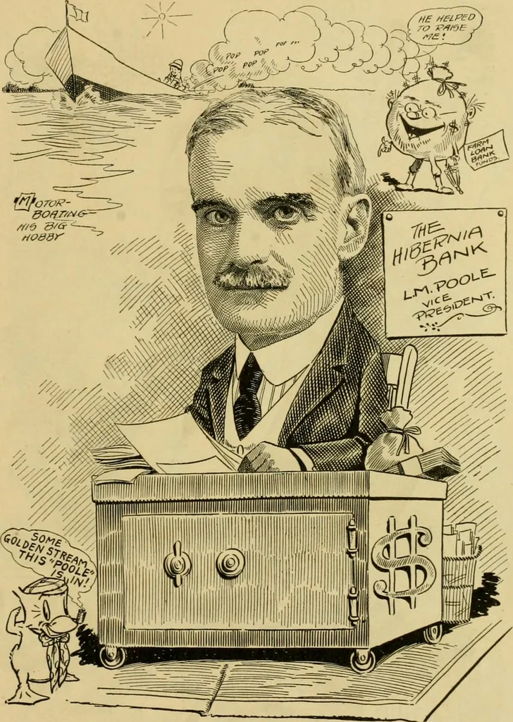 An illustration from Club men of Louisiana in caricature, 1917, leaf 38