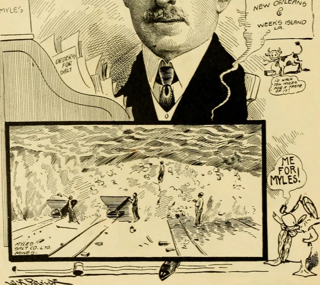 An illustration from Club men of Louisiana in caricature, 1917, leaf 59