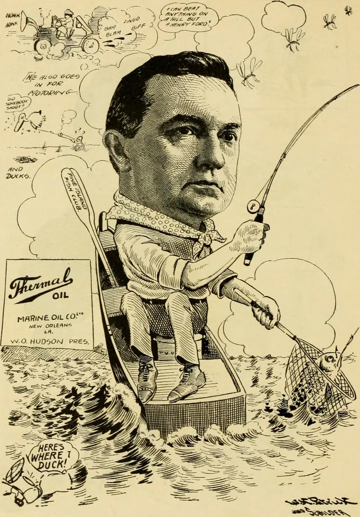 An illustration from Club men of Louisiana in caricature, 1917, leaf 67