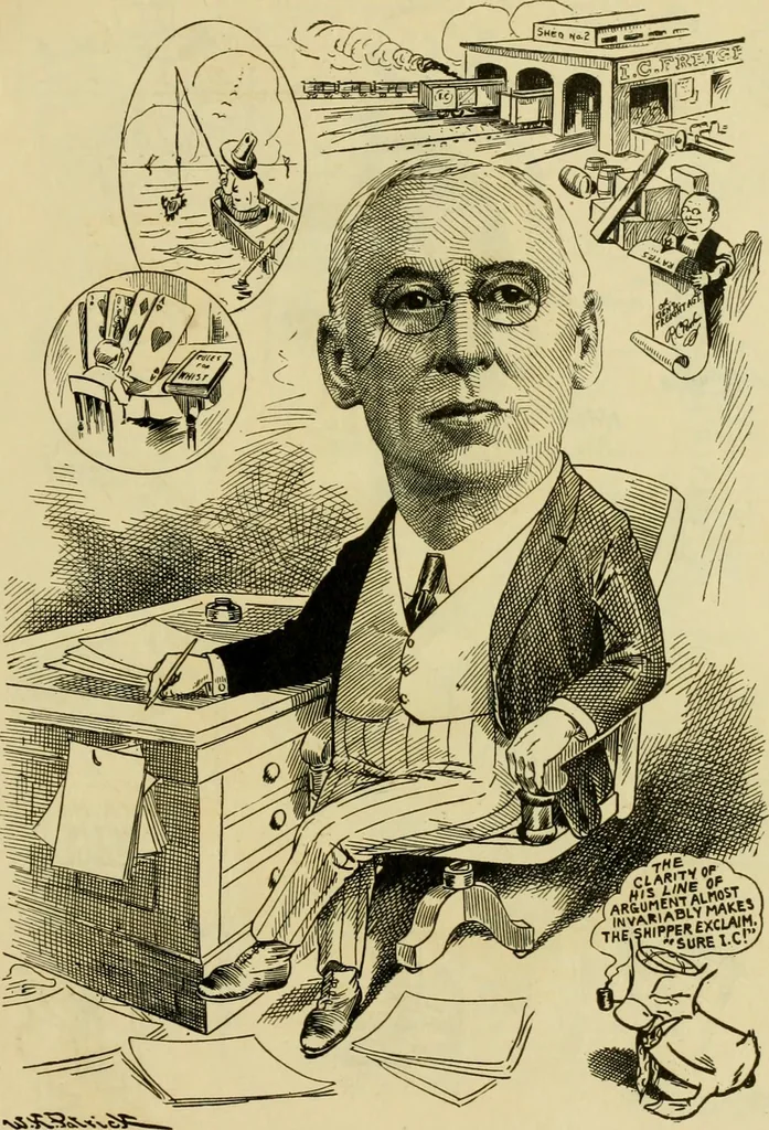 An illustration from Club men of Louisiana in caricature, 1917, leaf 74
