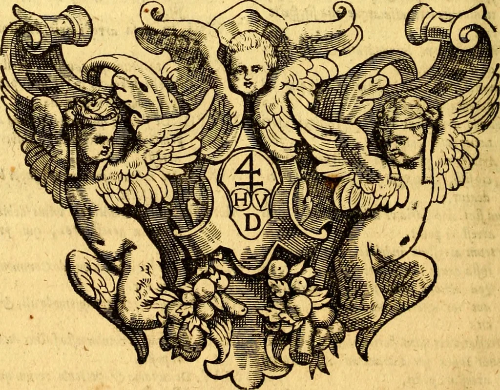 An illustration from Cl. viri Petri Peckii Ziricæi olim in academia lovaniensi iuris professoris, in magno senatu belgico consiliarii : Opera omnia, 1666, leaf 831