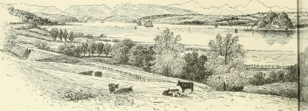 An illustration from The Clyde from its source to the sea, its development as a navigable river, the rise and progress of marine engineering and shipbuilding on its banks, and the leading historical, geological, and meteorological features of the Clyde Valley, 1888, leaf 153