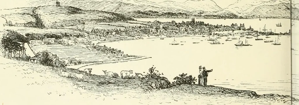 An illustration from The Clyde from its source to the sea, its development as a navigable river, the rise and progress of marine engineering and shipbuilding on its banks, and the leading historical, geological, and meteorological features of the Clyde Valley, 1888, leaf 153