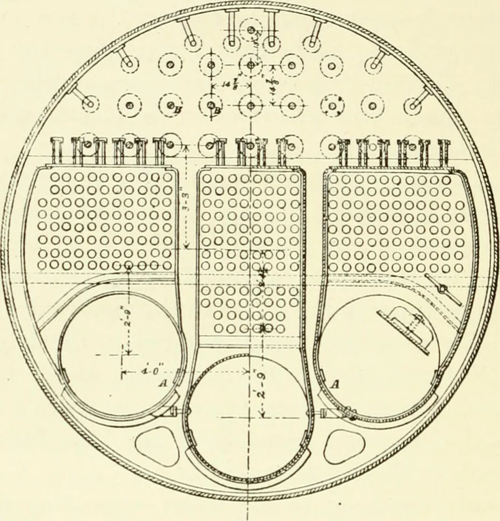 An illustration from The Clyde from its source to the sea, its development as a navigable river, the rise and progress of marine engineering and shipbuilding on its banks, and the leading historical, geological, and meteorological features of the Clyde Valley, 1888, leaf 253