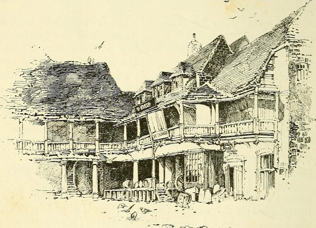 An illustration from Coaching days and coaching ways, 1893, leaf 246