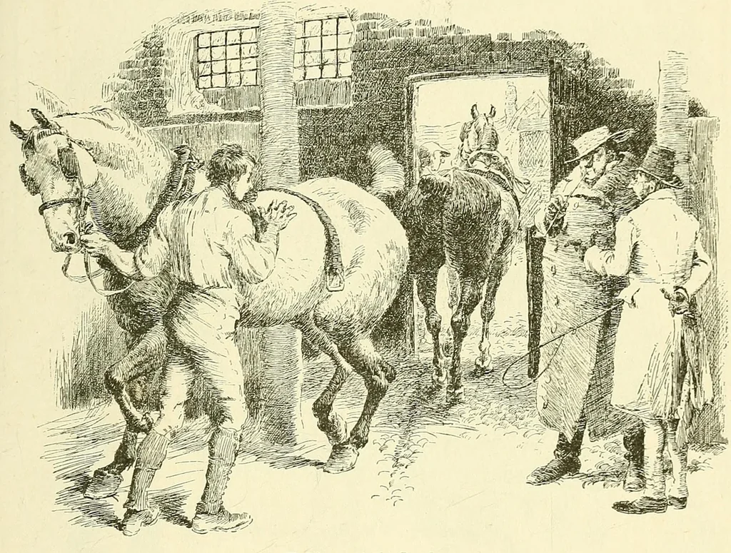 An illustration from Coaching days and coaching ways, 1893, leaf 283