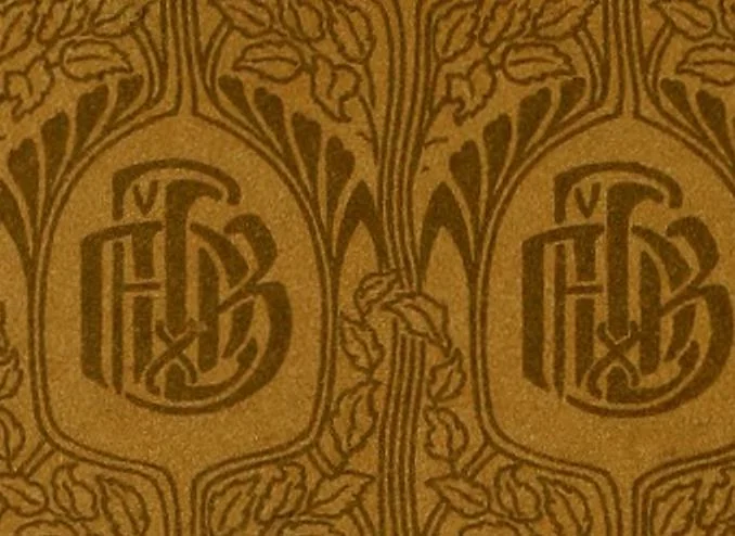 An illustration from The coal tar colours of Farbwerke vorm. Meister, Lucius & Brüning, Hoechst on Main, Germany, and their application in wool dyeing, 1910, leaf 1