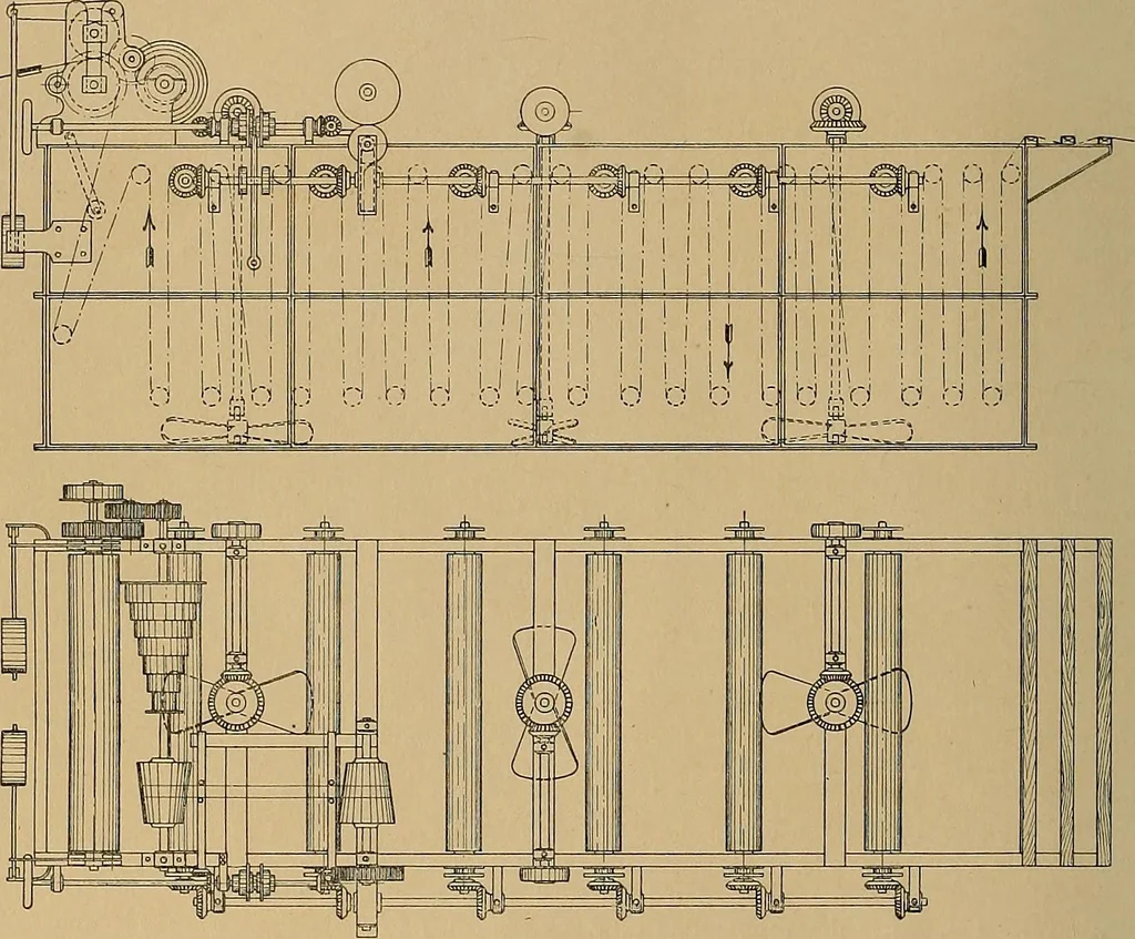 An illustration from The coal tar colours of Farbwerke vorm. Meister, Lucius & Brüning, Hoechst on Main, Germany, and their application in wool dyeing, 1910, leaf 111