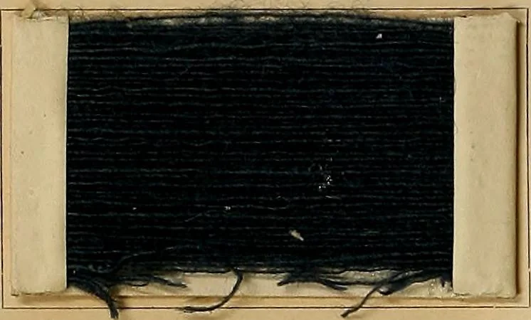 An illustration from The coal tar colours of Farbwerke vorm. Meister, Lucius & Brüning, Hoechst on Main, Germany, and their application in wool dyeing, 1910, leaf 39
