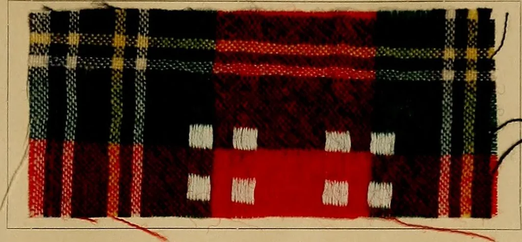 An illustration from The coal tar colours of Farbwerke vorm. Meister, Lucius & Brüning, Hoechst on Main, Germany, and their application in wool dyeing, 1910, leaf 46