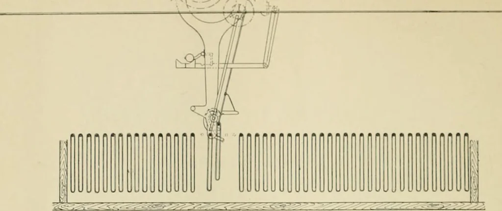 An illustration from The coal tar colours of Farbwerke vorm. Meister Lucius & Brüning : Hoechst on Main : and their application in dyeing cotton and other vegetable fibres, 1907, leaf 47