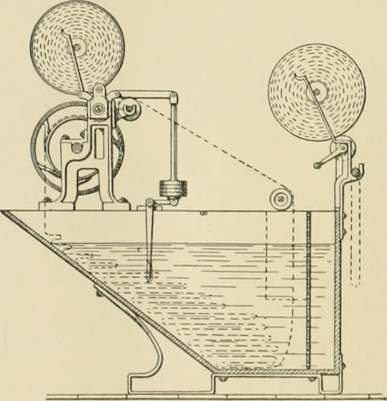 An illustration from The coal tar colours of Farbwerke vorm. Meister Lucius & Brüning : Hoechst on Main : and their application in dyeing cotton and other vegetable fibres, 1907, leaf 47