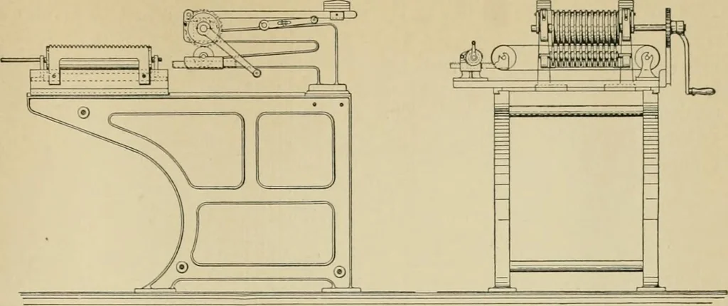 An illustration from The coal tar colours of Farbwerke vorm. Meister Lucius & Brüning : Hoechst on Main : and their application in dyeing cotton and other vegetable fibres, 1907, leaf 80