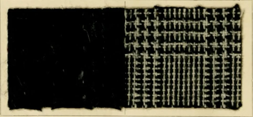 An illustration from The coal tar colours of Farbwerke vorm. Meister Lucius & Brüning, Hoechst on Main, Germany and their application in wool dyeing, 1910, leaf 81