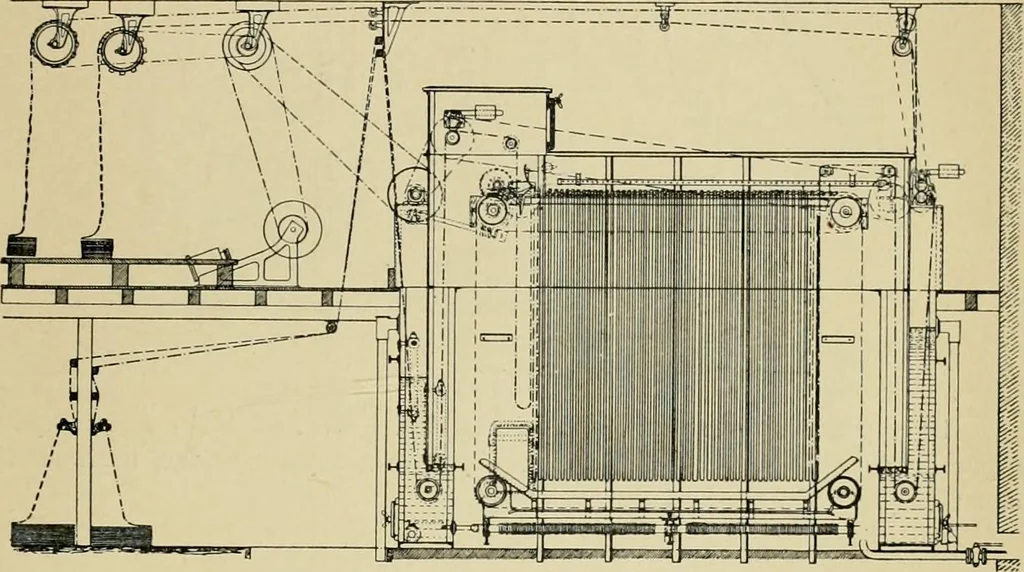 An illustration from The coal tar colours of Farbwerke vorm. Meister Lucius & Brüning : Hoechst on Main : and their application in dyeing cotton and other vegetable fibres, 1907, leaf 132