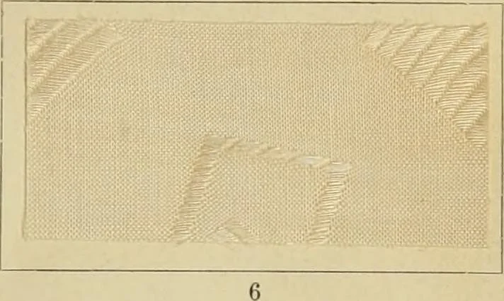 An illustration from The coal tar colours of Farbwerke vorm. Meister Lucius & Brüning : Hoechst on Main : and their application in dyeing cotton and other vegetable fibres, 1907, leaf 32