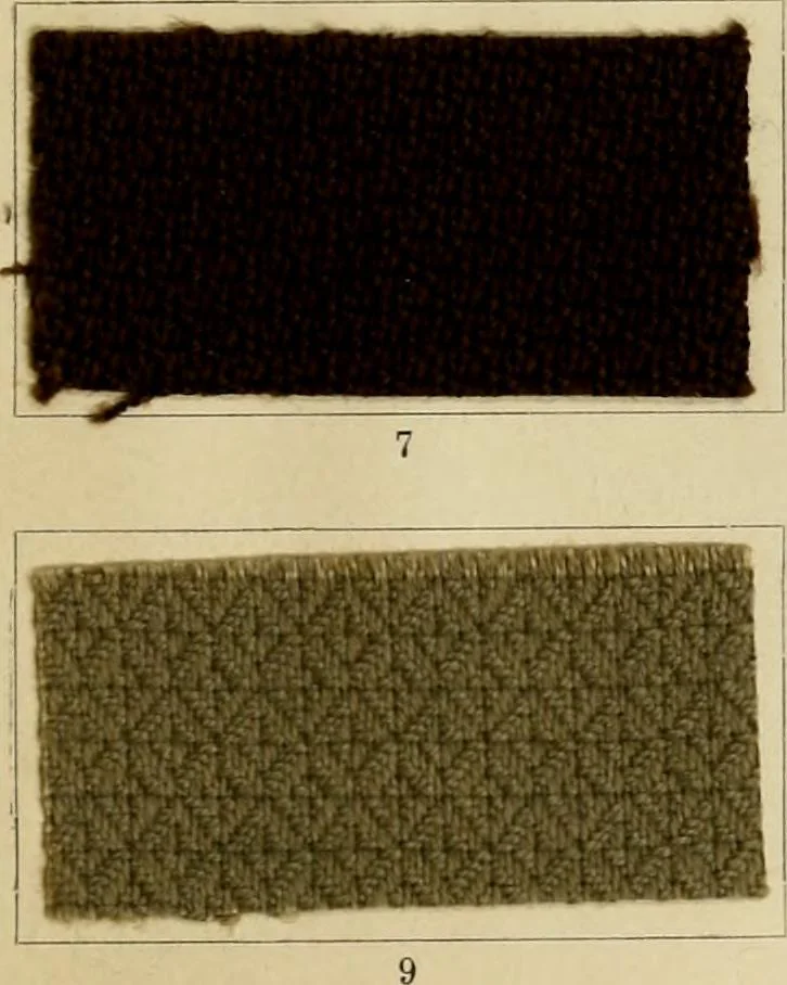 An illustration from The coal tar colours of Farbwerke vorm. Meister Lucius & Brüning : Hoechst on Main : and their application in dyeing cotton and other vegetable fibres, 1907, leaf 44